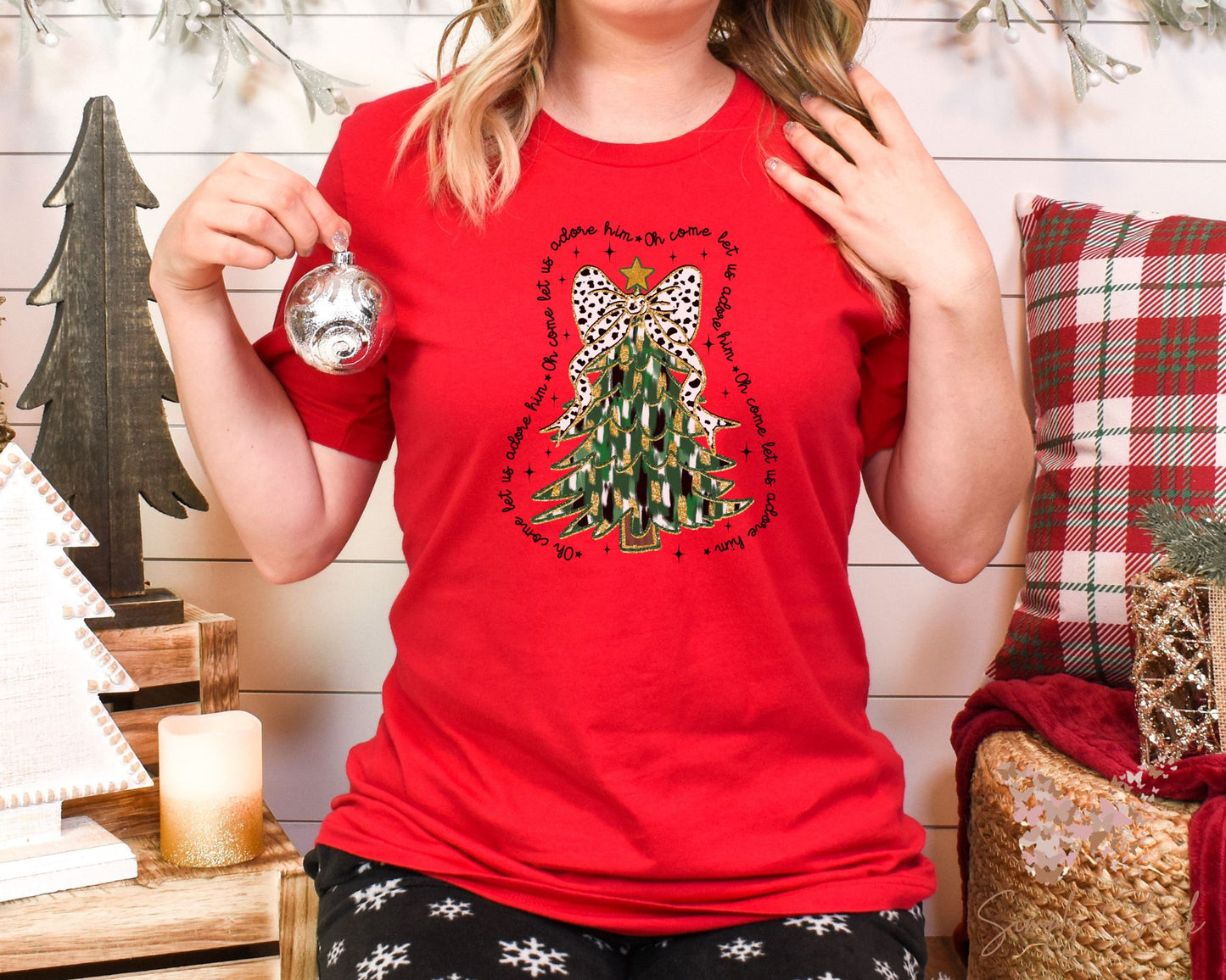 O Come Let Us Adore Him T-Shirt