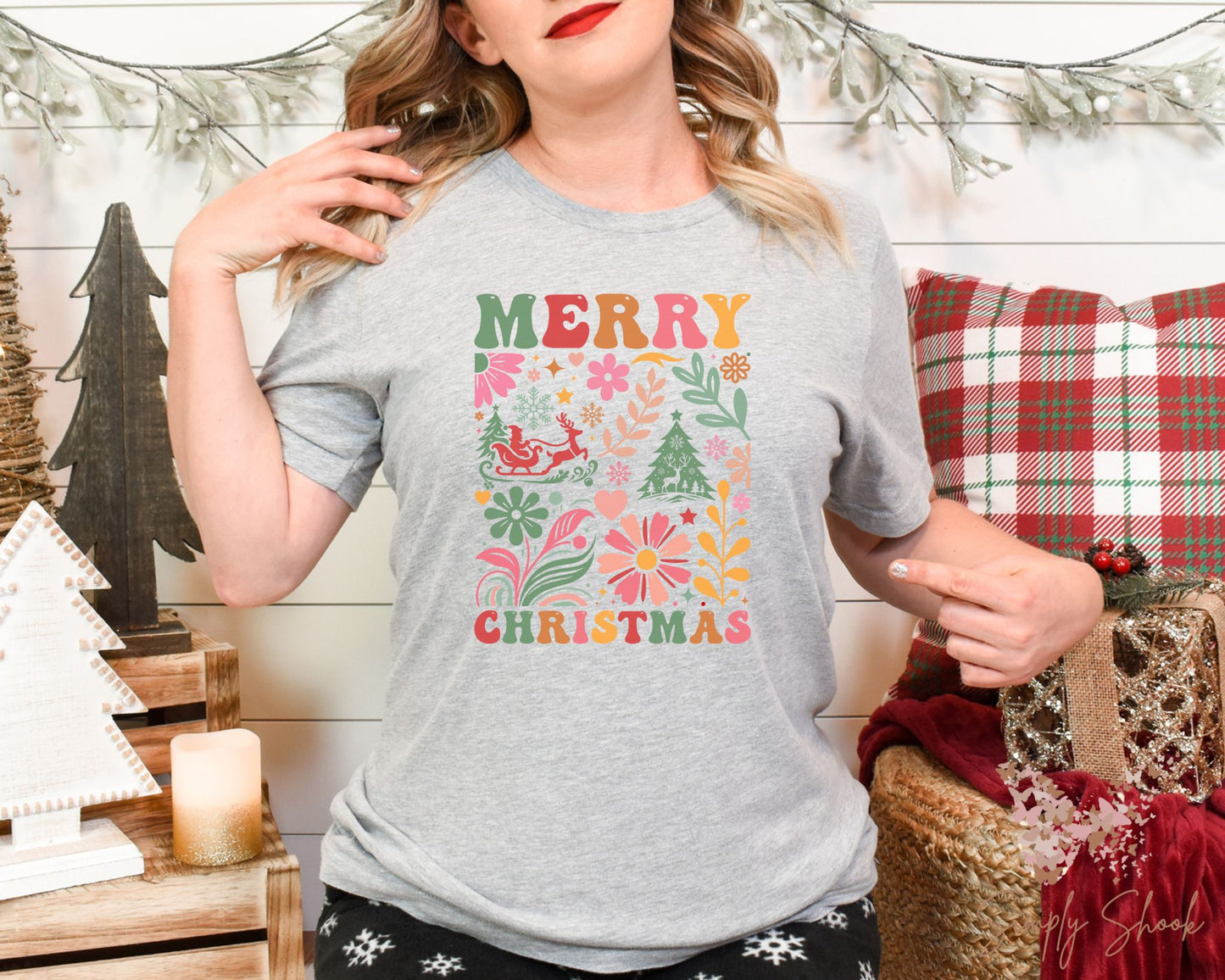Retro Merry Christmas T-Shirt