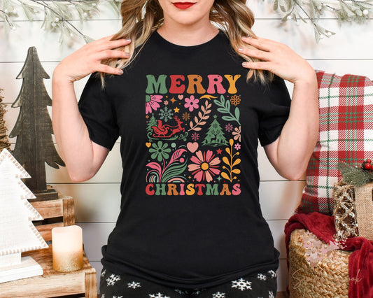 Retro Merry Christmas T-Shirt