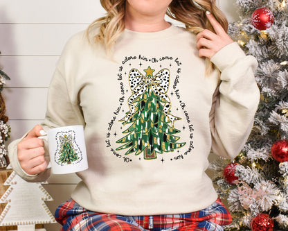 O Come Let Us Adore Him Sweatshirt