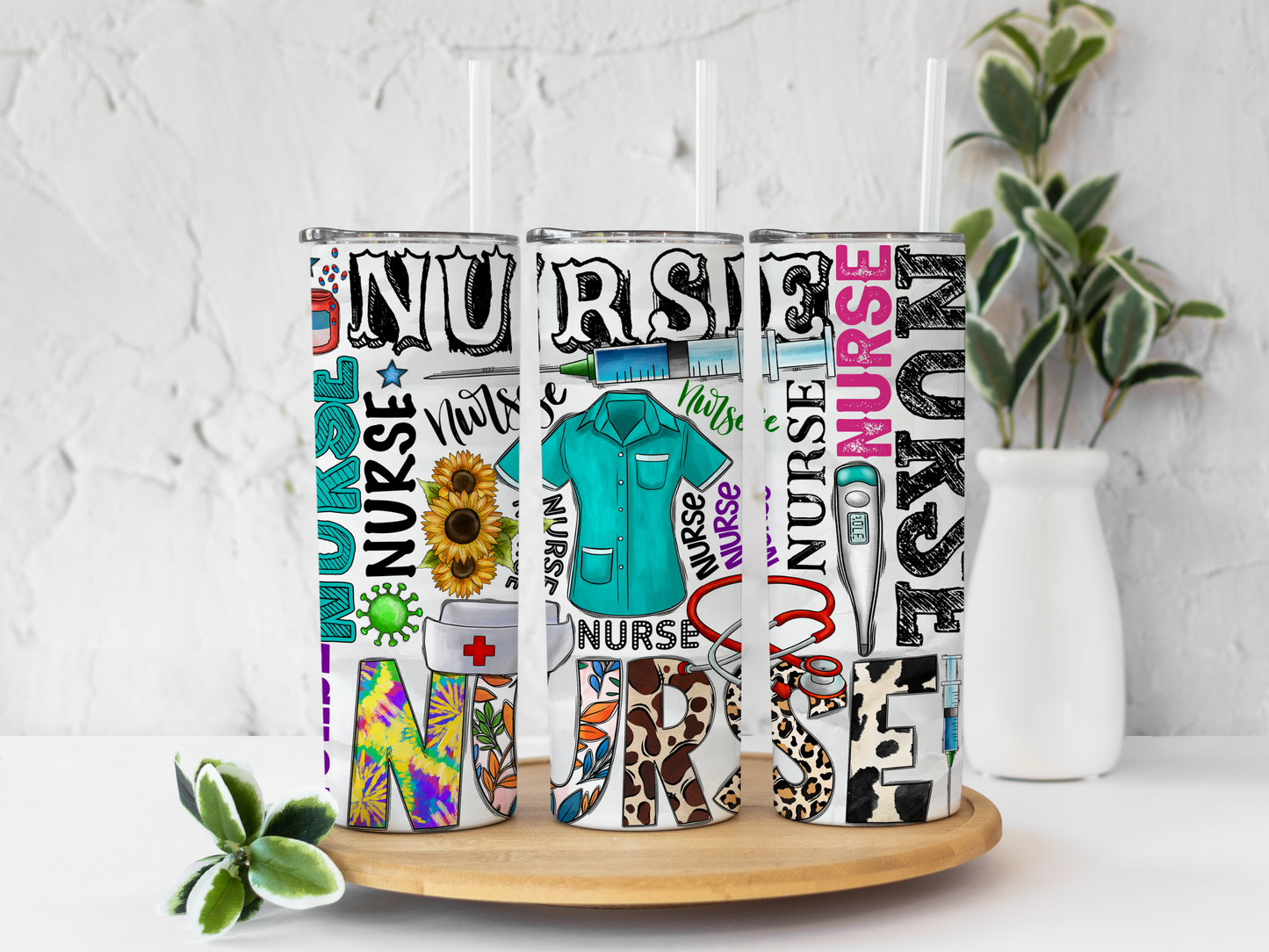 Nurse 20 oz Skinny Tumbler