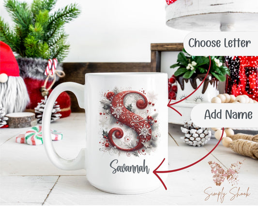 Red Christmas Personalized 15 oz Mug