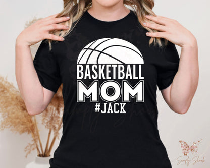 Personalized Basketball Mom T-Shirt