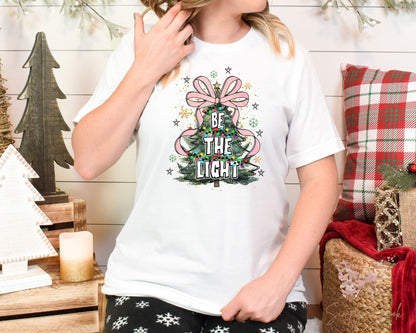 Be The Light Christmas Tree T-Shirt