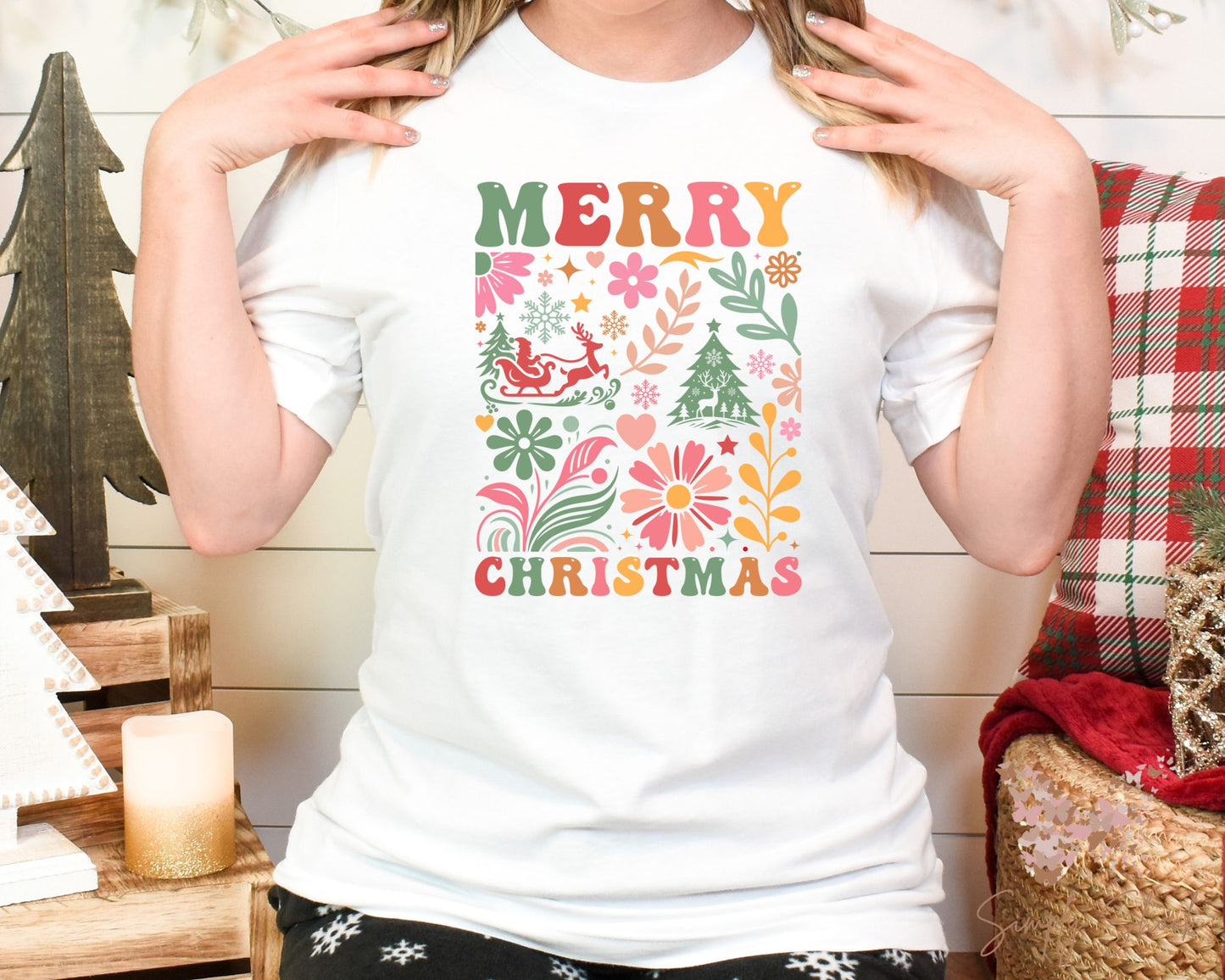 Retro Merry Christmas T-Shirt