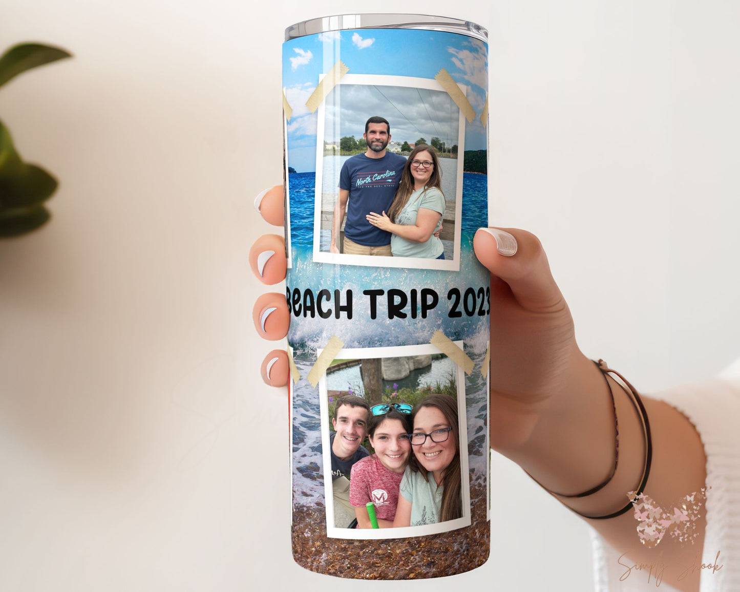 Custom Photo Family Vacation Tumbler