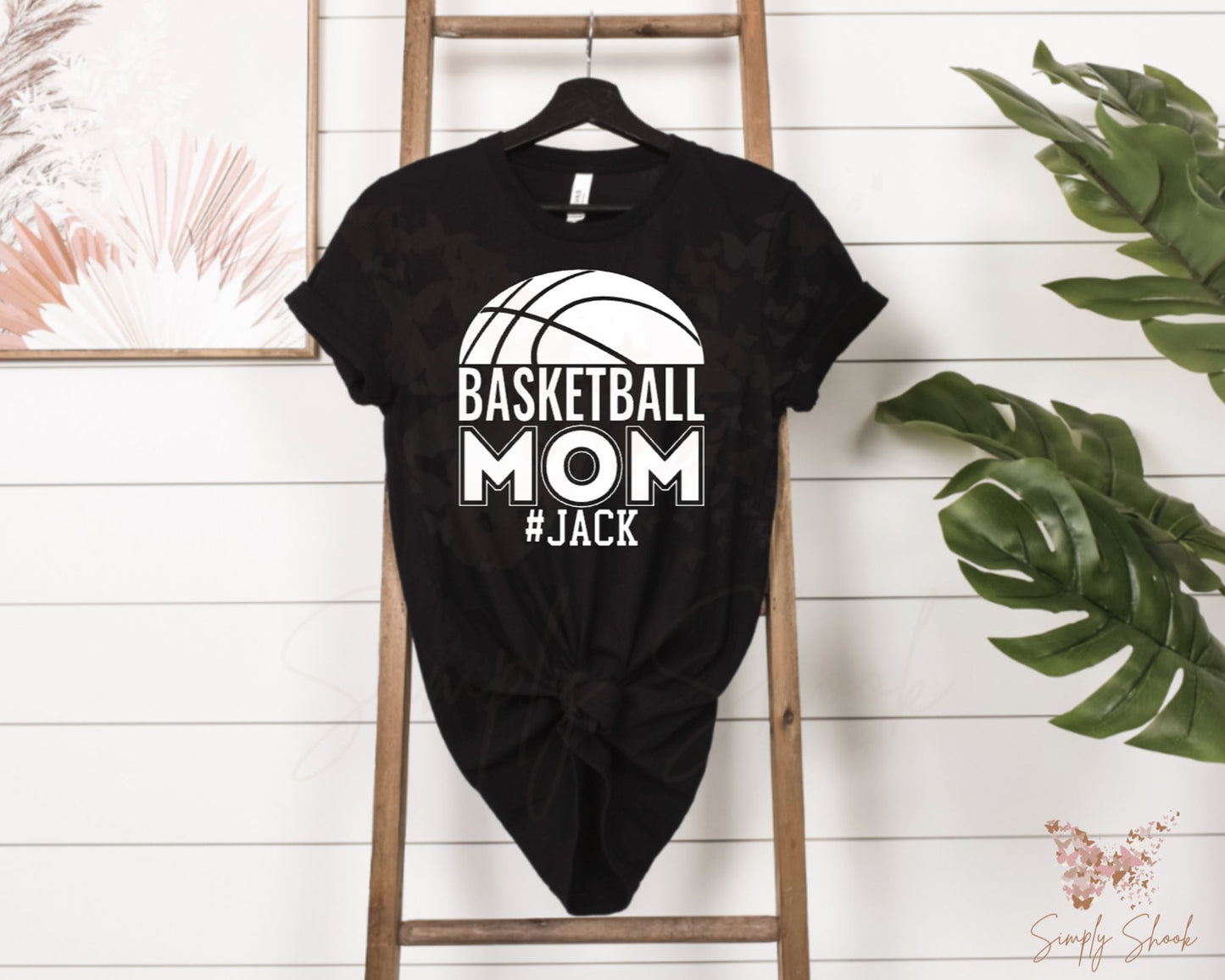 Personalized Basketball Mom T-Shirt