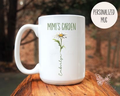 Birthflower Garden 15 oz Coffee Mug