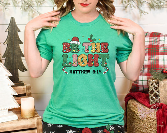 Be The Light w/lights Chirstmas T-Shirt