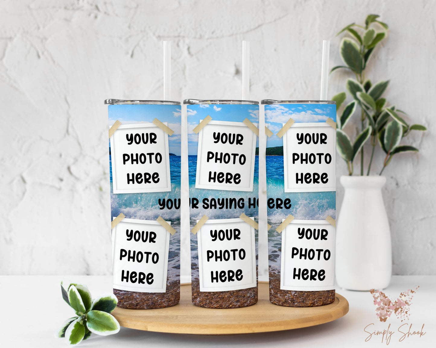 Custom Photo Family Vacation Tumbler