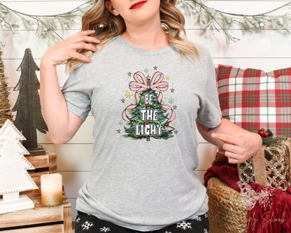 Be The Light Christmas Tree T-Shirt