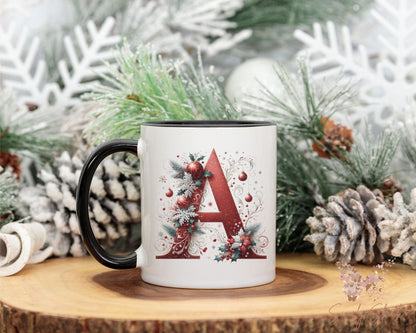 Personalized Red Christmas 11 oz Mug