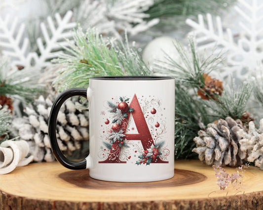 Personalized Red Christmas 11 oz Mug