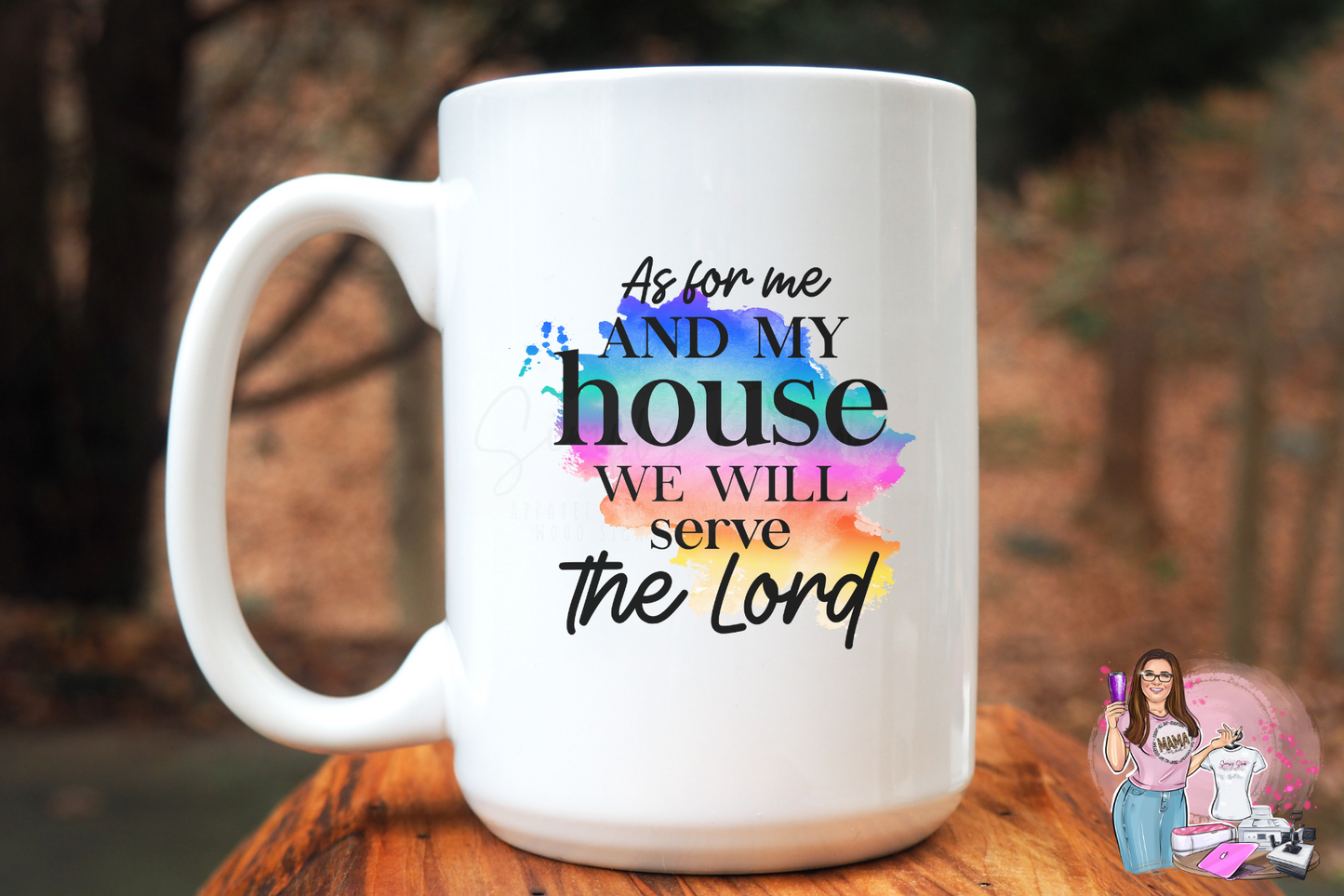 As For Me and My House We will Serve the Lord 15 oz Coffee Mug